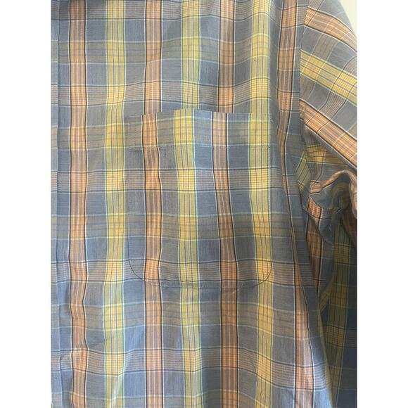 LAND'S END Men's Tailored Fit No Iron Twill Long Sleeve Shirt. 16x35 - Picture 2 of 10